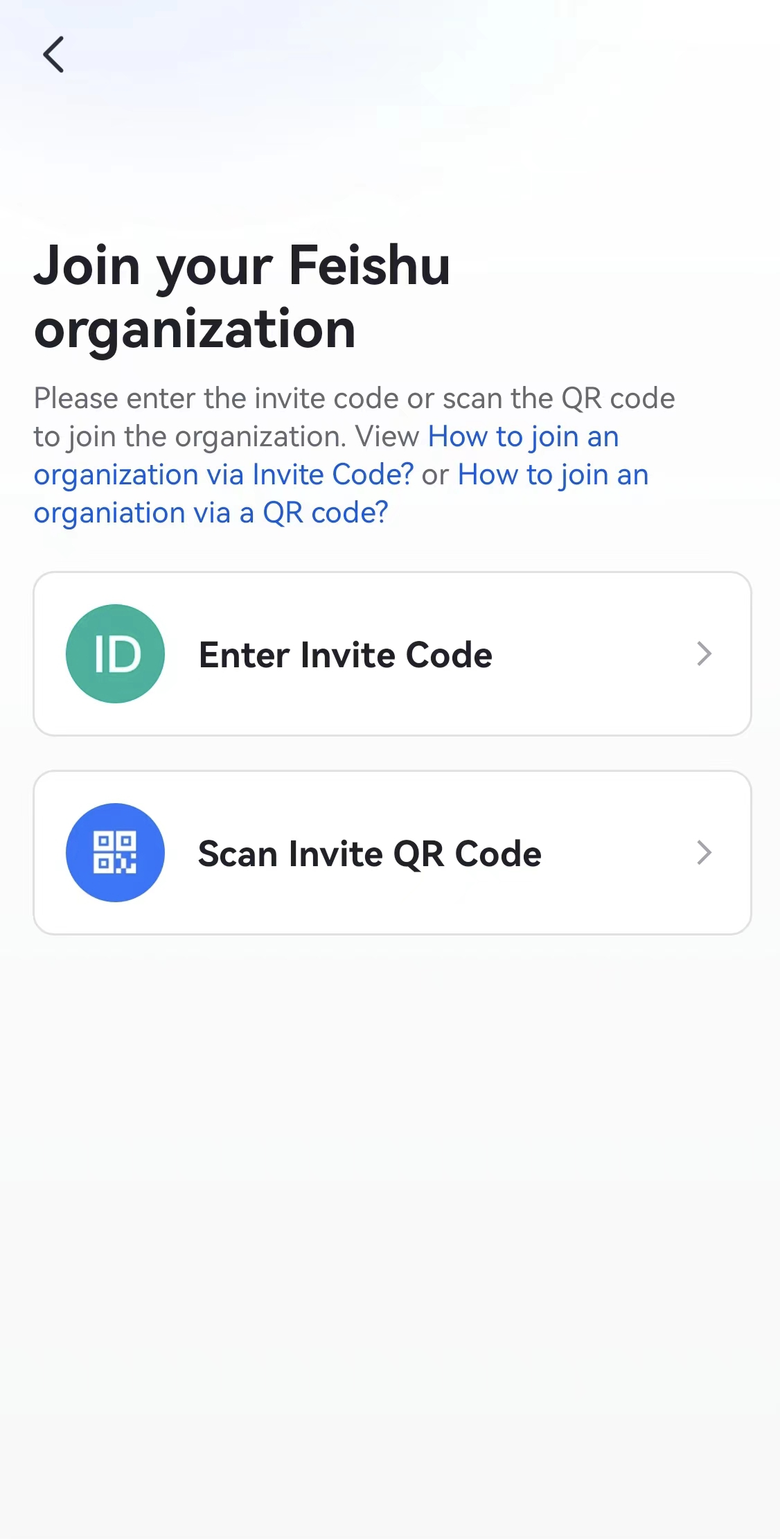 Sign up for an account