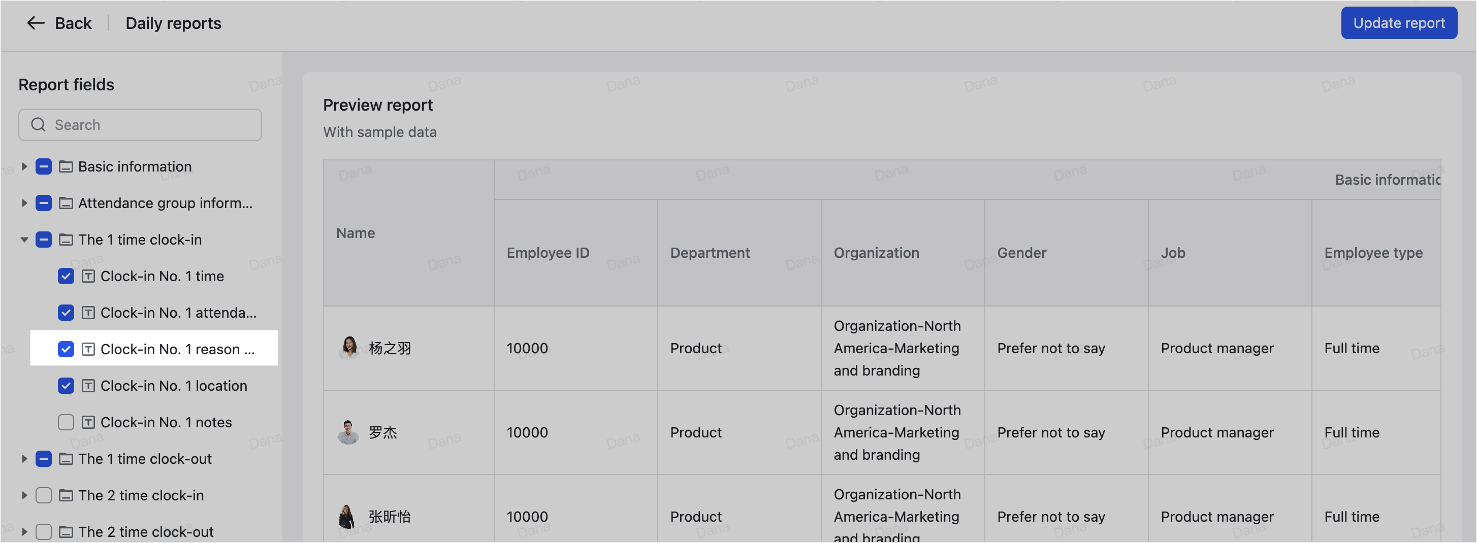 Admin | Edit members' clock-ins and clock-outs