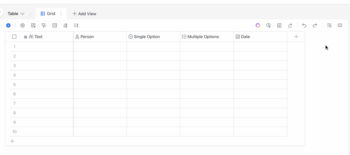 Use field recommendation in Base