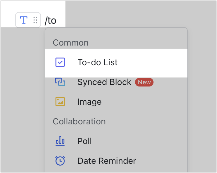 Create and manage tasks in Docs