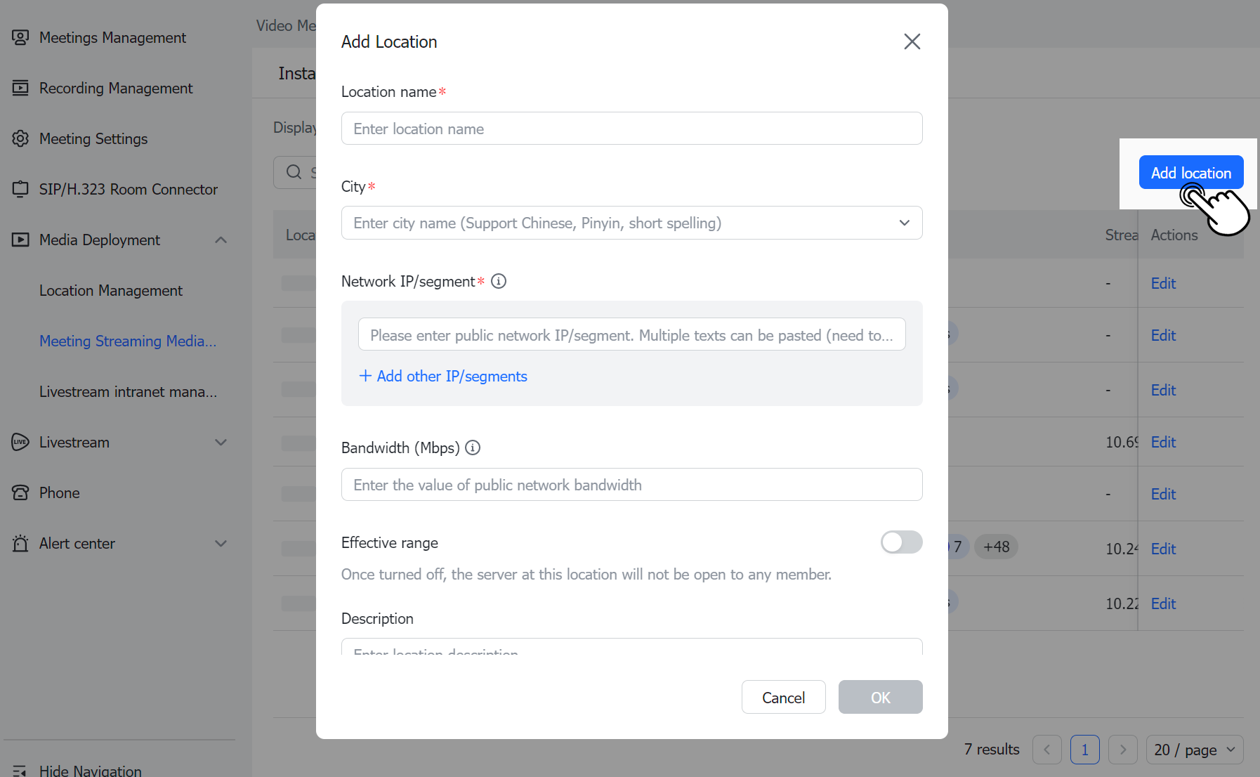 Admin | Manage streaming media