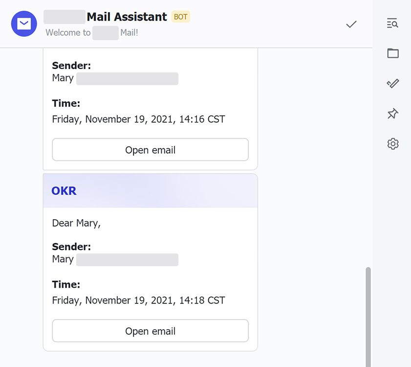 Set email notifications
