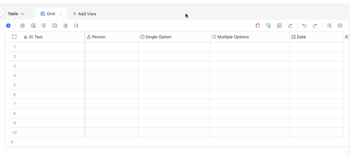 Use field recommendation in Base